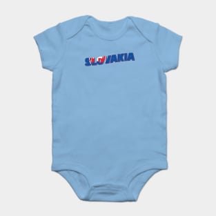 Slovakia Vintage style retro souvenir Baby Bodysuit